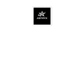 ASTRYX Logo Kiss-Cut Sticker — Black Square Laptop Sticker