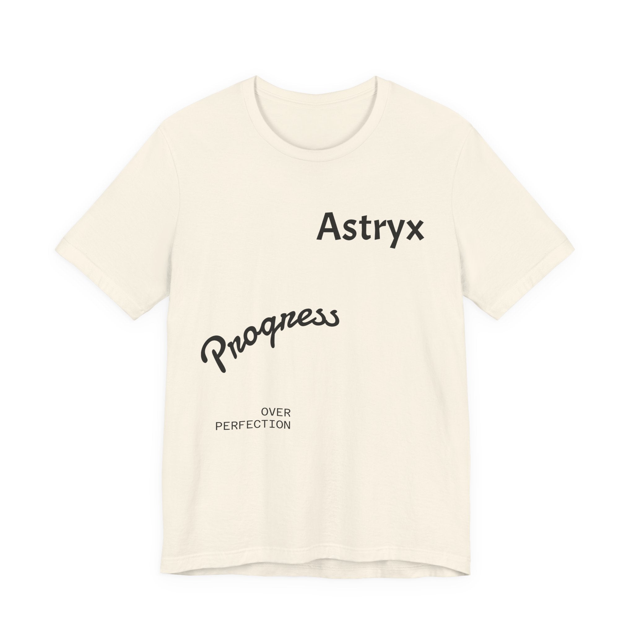 Progress Over Perfection Tee — Astryx Minimalist Motivational Shirt
