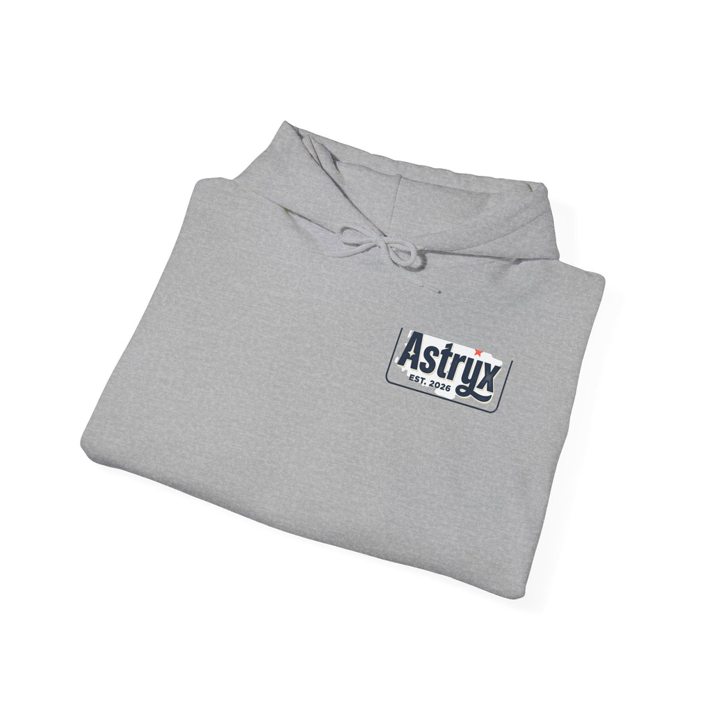 Astryx Logo Hoodie — Minimal Chest-Logo Pullover Sweatshirt