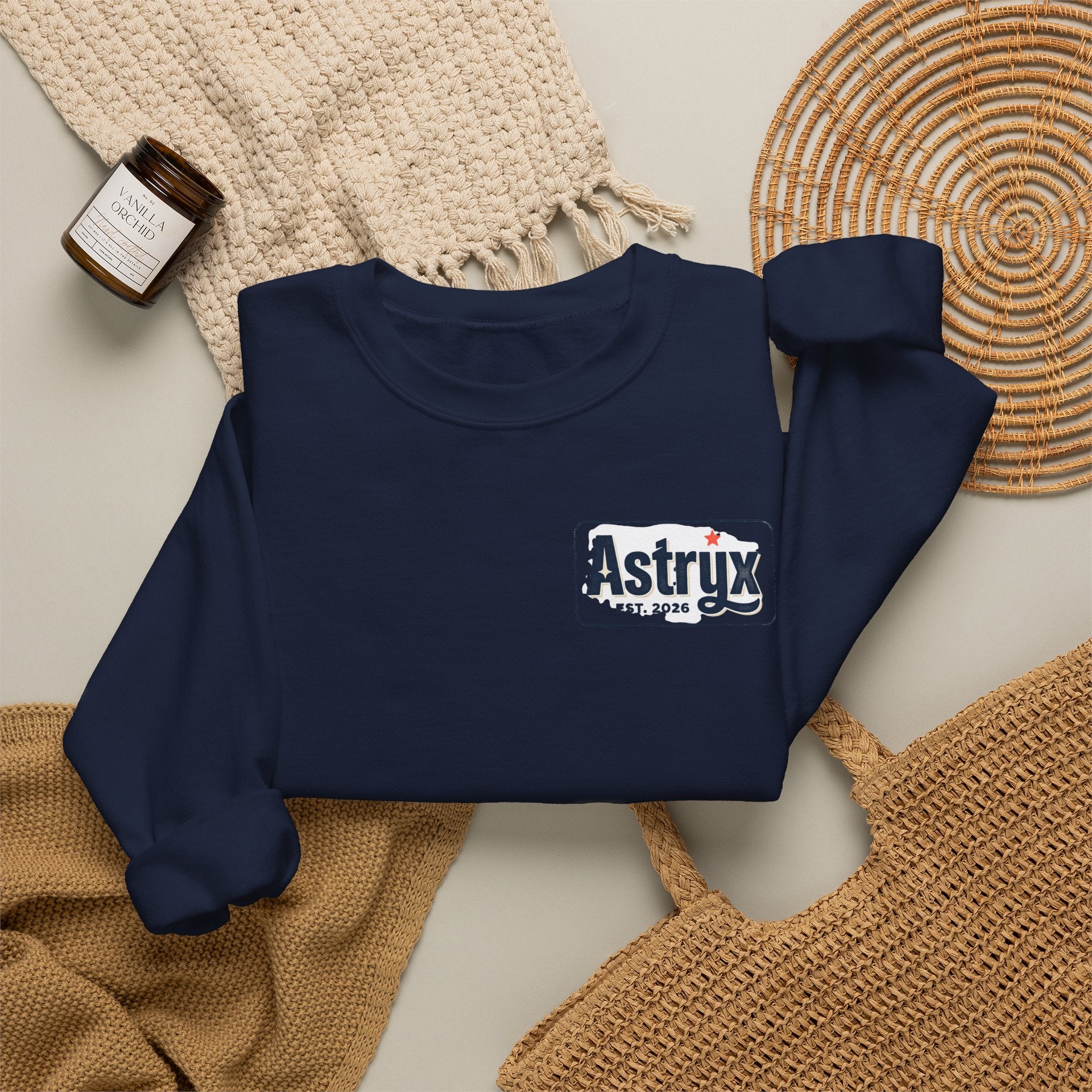 Astrix Retro Patch Crewneck Sweatshirt